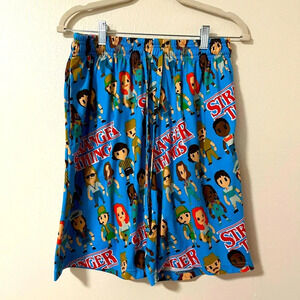 Stranger things sleep shorts casual shorts men’s size large relax boxer elastic